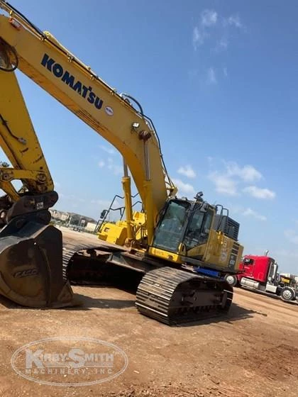 Used Excavator in yard